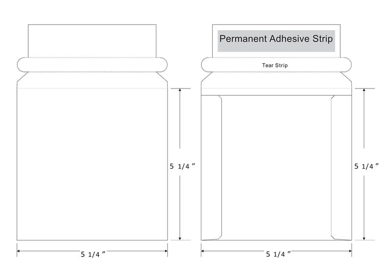 Maxtek 100 Stay Flat CD/DVD White Cardboard Mailers,5 1/4 x 5 1/4 inch, Self Seal Adhesive with Flap - Image 3